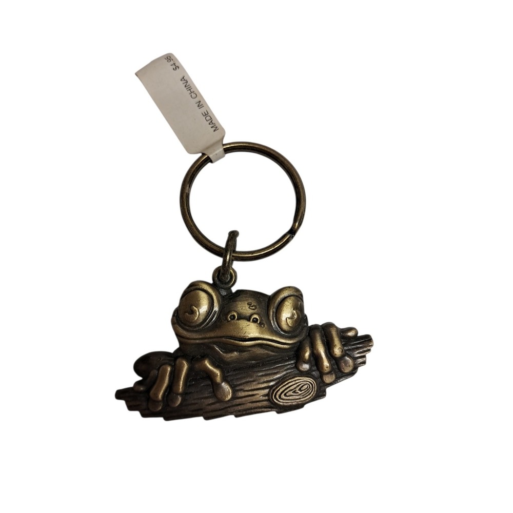 RAINFOREST CAFE METAL KEYCHAIN 1997 Chai Chai Rare Heavy Duty